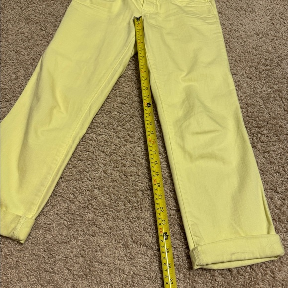 Ann Taylor LOFT Button Fly Yellow Jeans Sz 26/2 - Picture 5 of 9